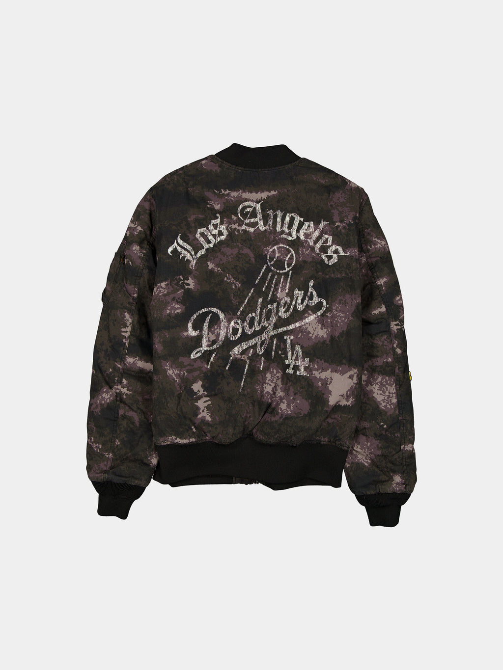 LOS ANGELES DODGERS X ALPHA X NEW ERA MA-1 BOMBER JACKET (BLACK CAMO) OUTERWEAR Alpha Industries 