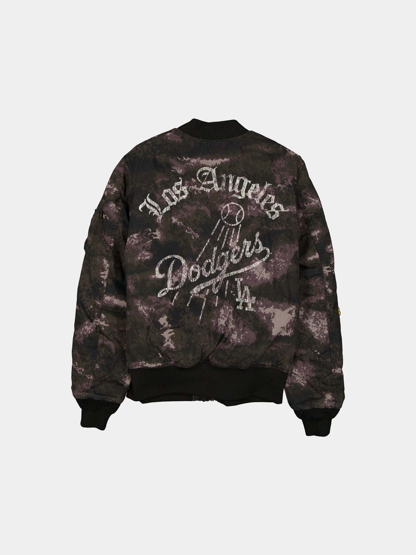 LOS ANGELES DODGERS X ALPHA X NEW ERA MA-1 BOMBER JACKET (BLACK CAMO) OUTERWEAR Alpha Industries 