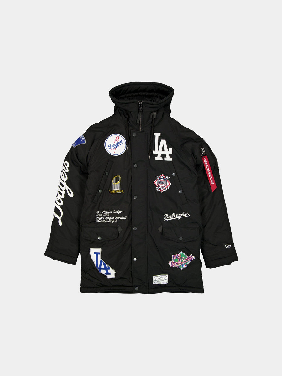 LOS ANGELES DODGERS X ALPHA X NEW ERA PARKA (BLACK) OUTERWEAR Alpha Industries BLACK S 