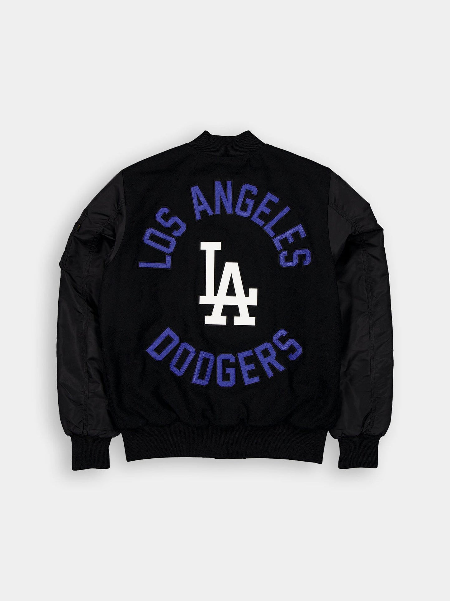 LOS ANGELES DODGERS X ALPHA X NEW ERA WOOL VARSITY MA-1 BOMBER JACKET OUTERWEAR Alpha Industries / NE-MLB 