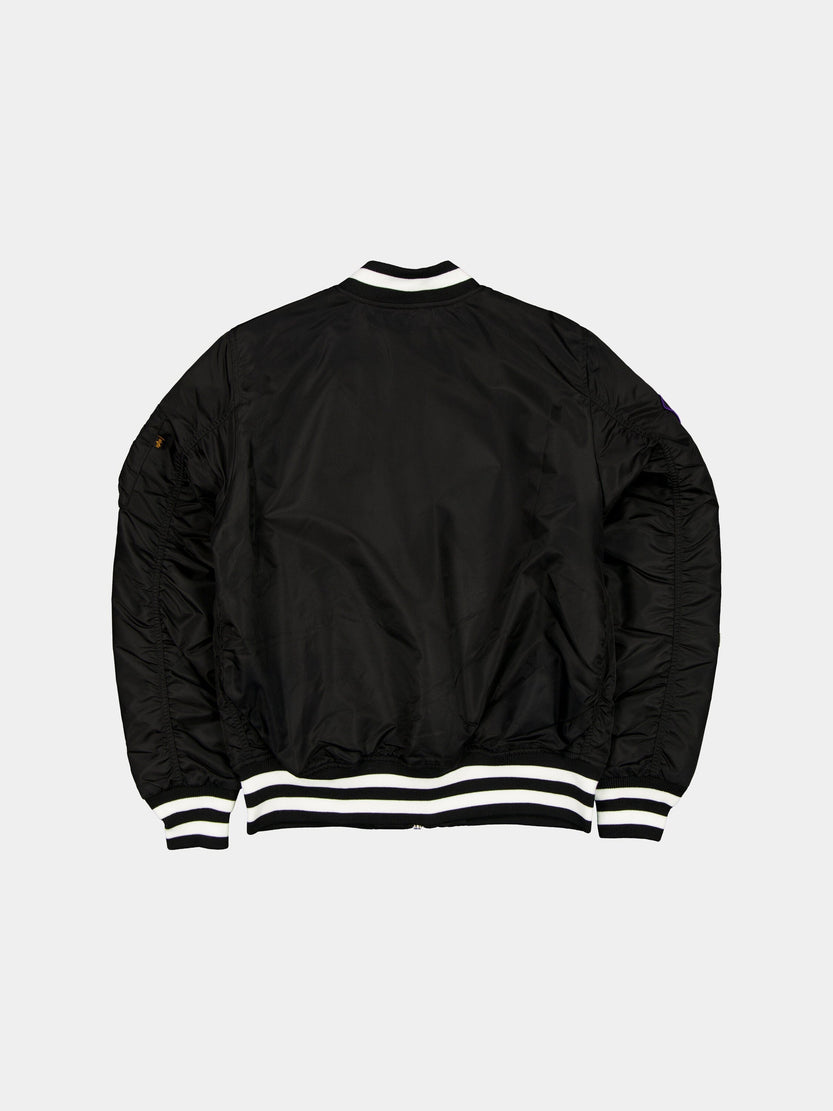 LOS ANGELES DODGES X ALPHA X NEW ERA MA-1 BOMBER JACKET (BLACK) OUTERWEAR Alpha Industries 