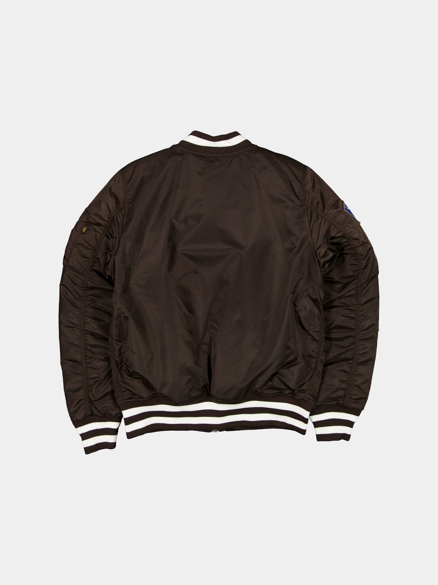 LOS ANGELES DODGES X ALPHA X NEW ERA MA-1 BOMBER JACKET (BURNT WOOD) OUTERWEAR Alpha Industries 