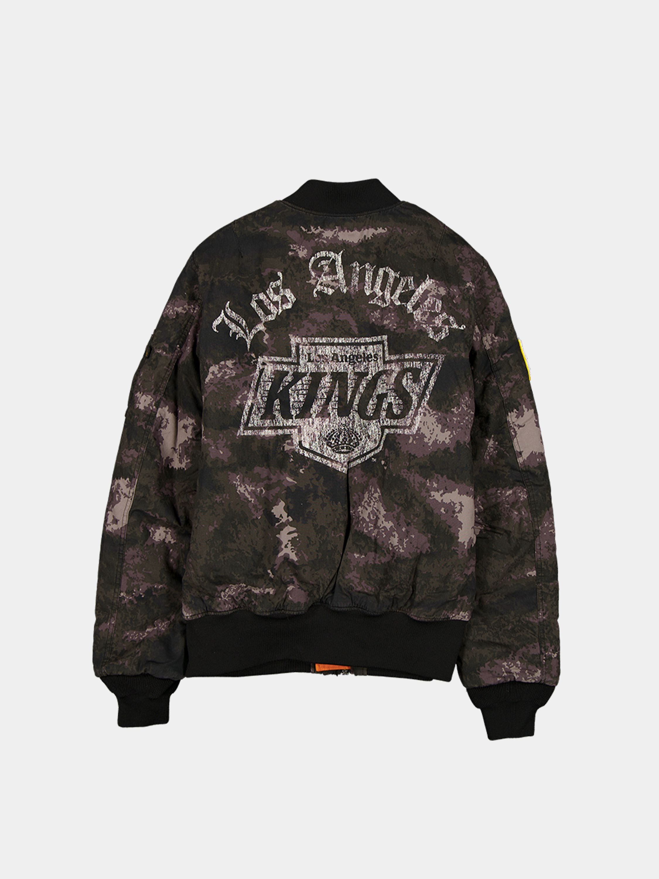 Los Angeles Kings X Alpha X New Era MA-1 Bomber Jacket (Black Camo