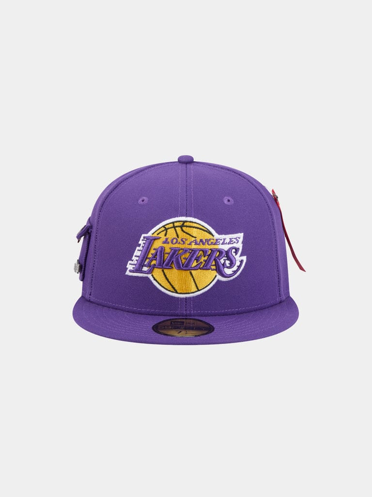 LOS ANGELES LAKERS X ALPHA X NEW ERA 59FIFTY FITTED CAP ACCESSORY Alpha Industries PURPLE 6 7/8 