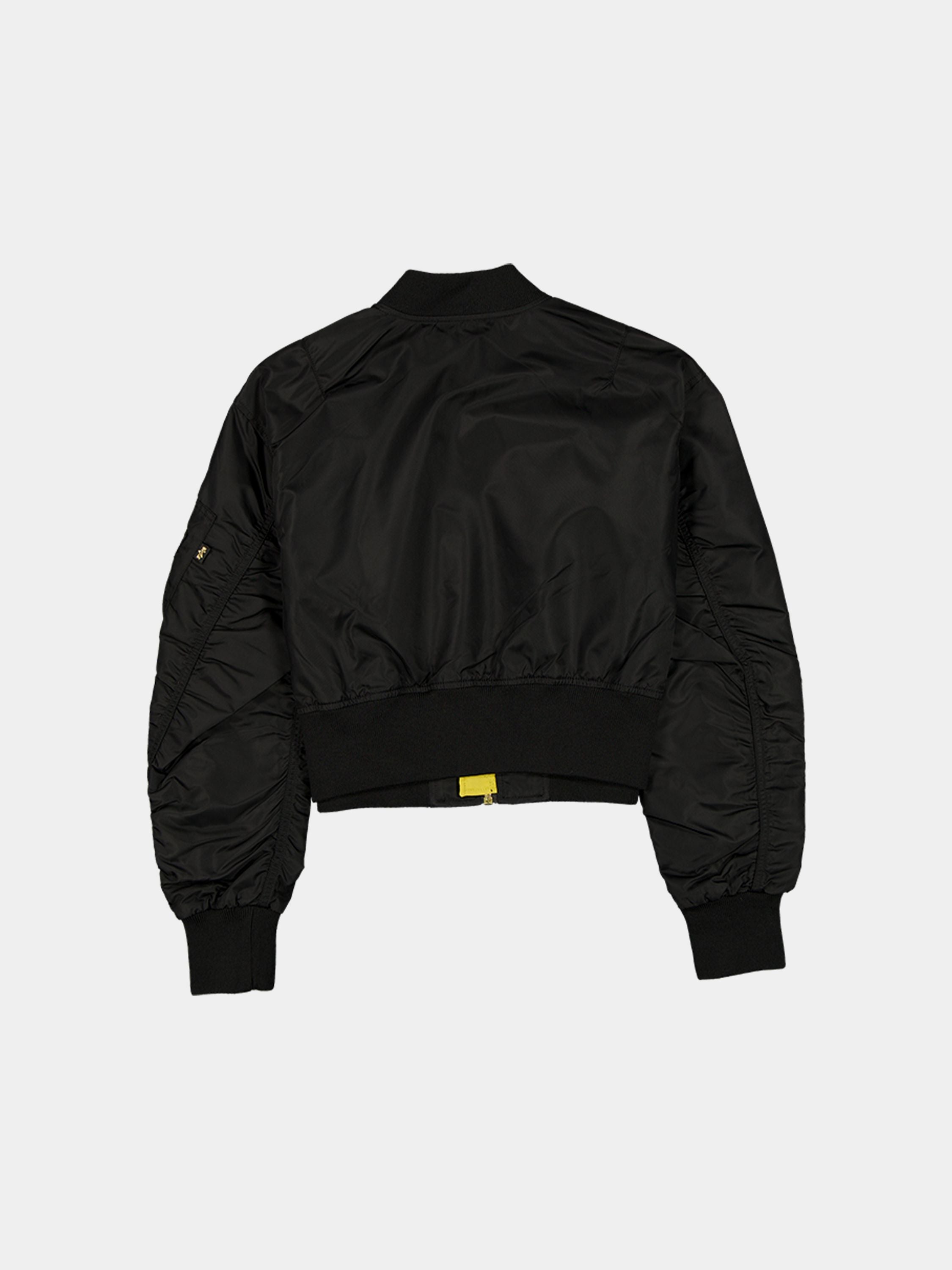 LOS ANGELES LAKERS X ALPHA X NEW ERA L-2B CROPPED BOMBER JACKET WOMENS OUTERWEAR Alpha Industries 
