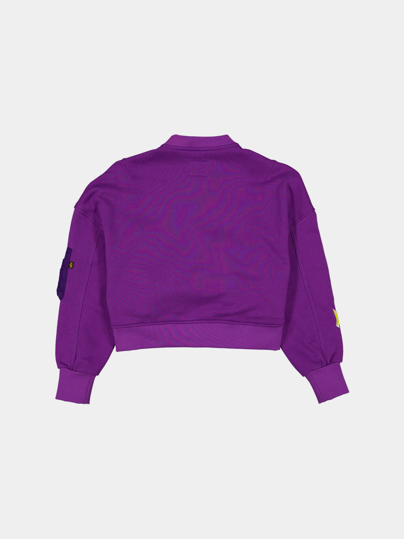 LOS ANGELES LAKERS X ALPHA X NEW ERA L-2B FRENCH TERRY JACKET WOMENS OUTERWEAR Alpha Industries 