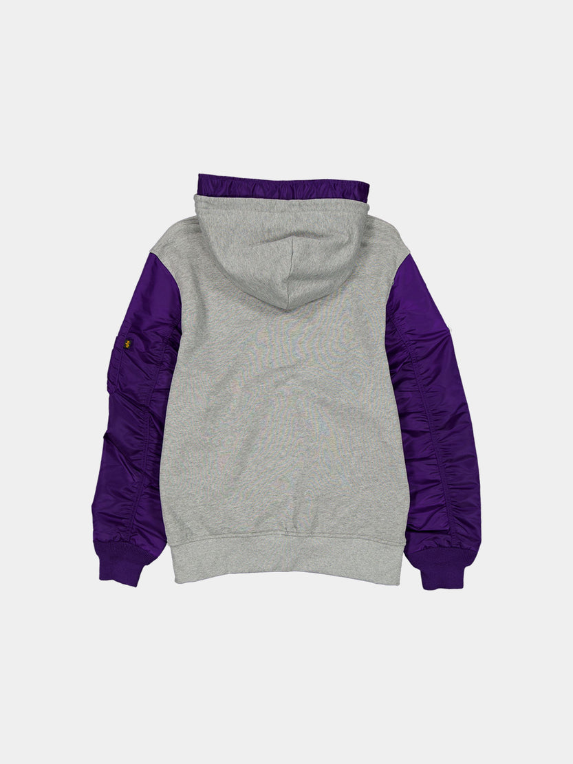LOS ANGELES LAKERS X ALPHA X NEW ERA MA-1 ZIP UP HOODIE OUTERWEAR Alpha Industries 