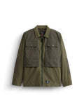 Alpha Industries LS P-44 Overshirt, OG-107 Green, zip front, two buttoned chest flap pockets, long sleeves.