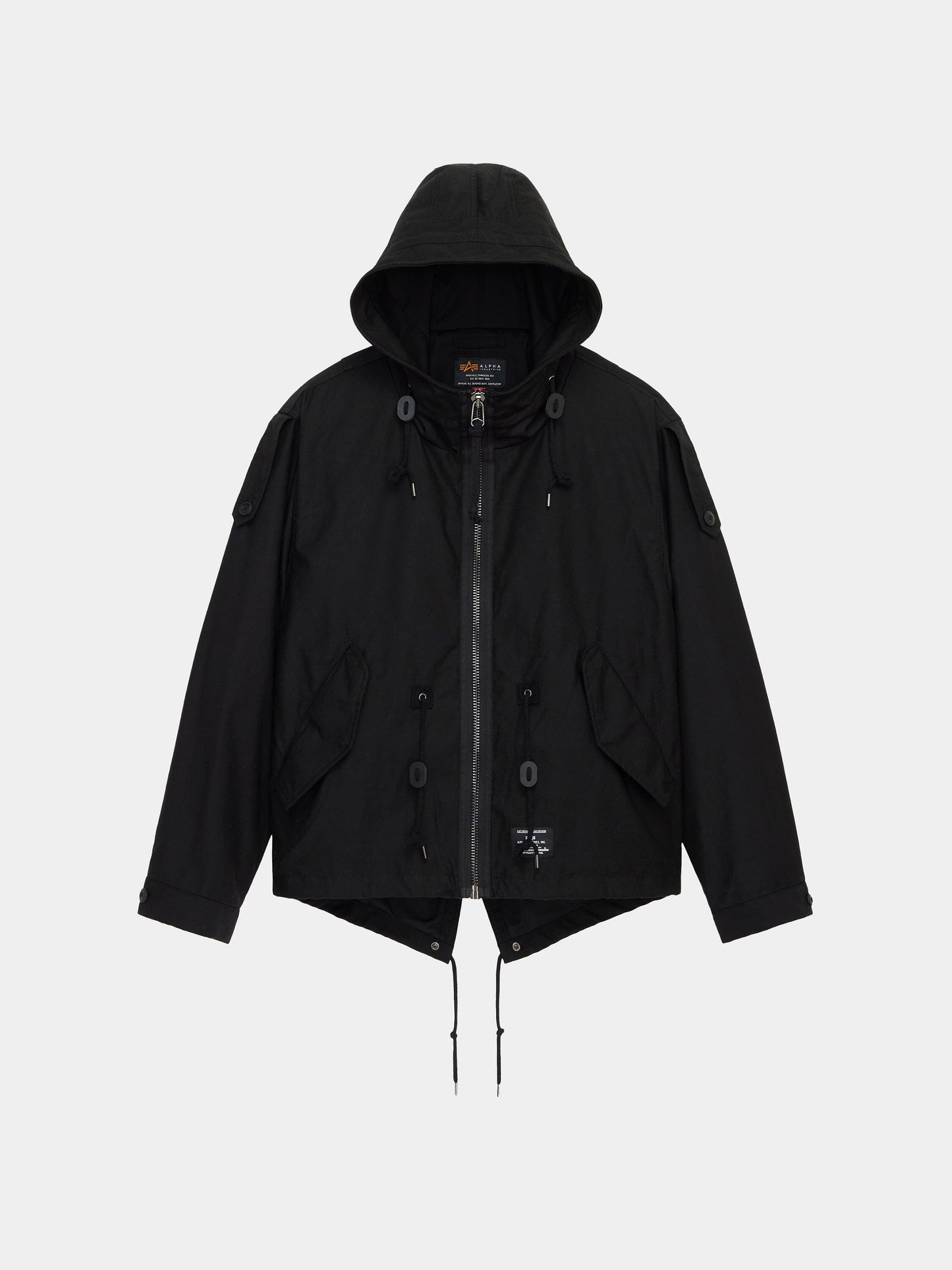 M-65 MOD FISHTAIL FIELD COAT OUTERWEAR Alpha Industries BLACK XS 