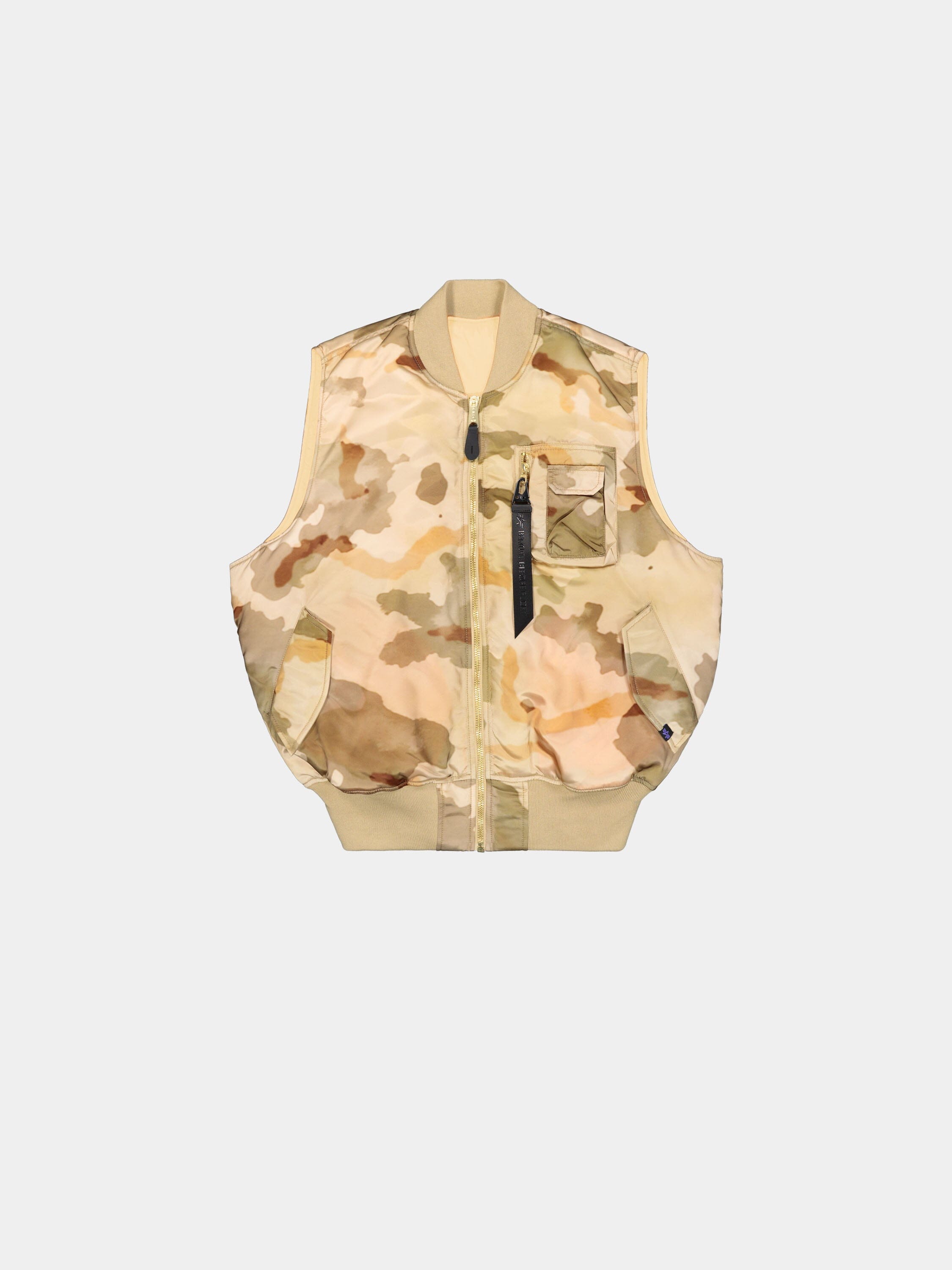 MA-1 BASE VEST CAMO VEST Alpha Industries SENTINEL DESERT CAMO XS 