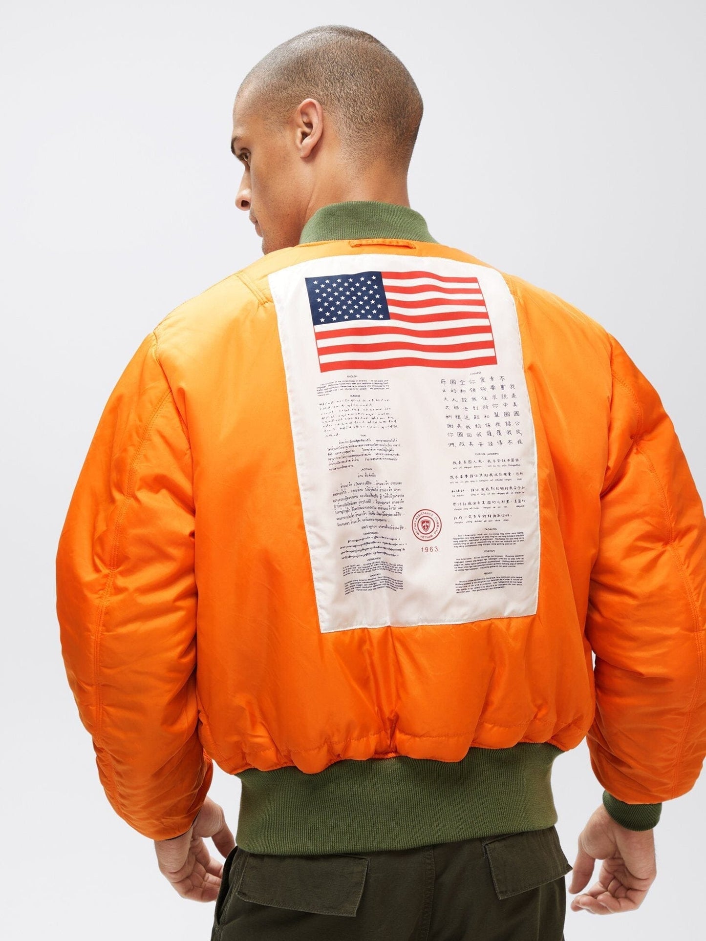 MA-1 BLOOD CHIT BOMBER JACKET OUTERWEAR Alpha Industries 