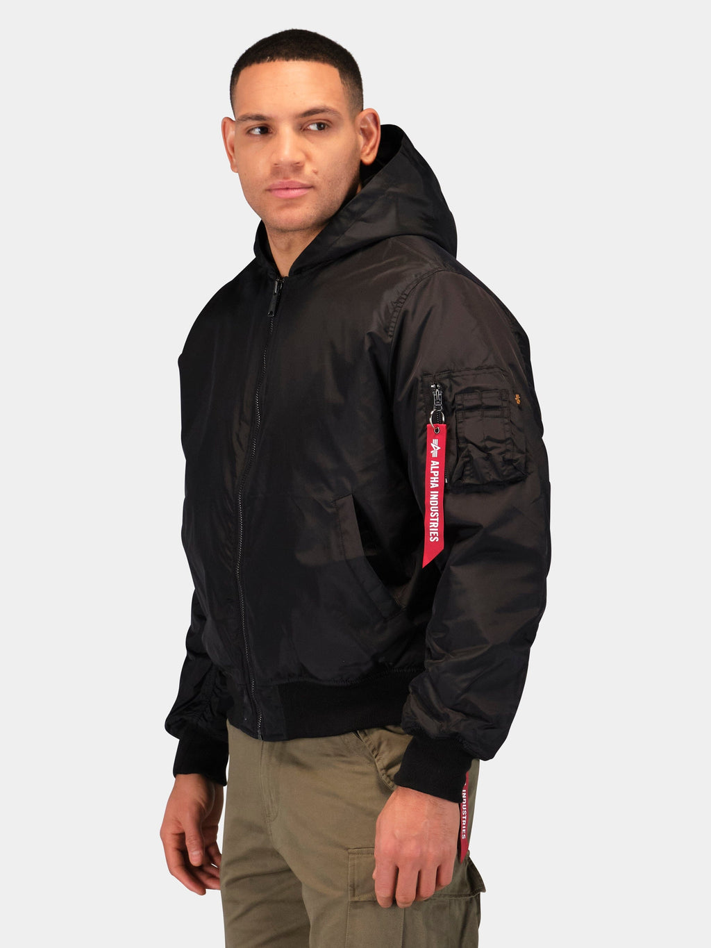 MA-1 HOODED OXFORD FLIGHT JACKET OUTERWEAR Alpha Industries 