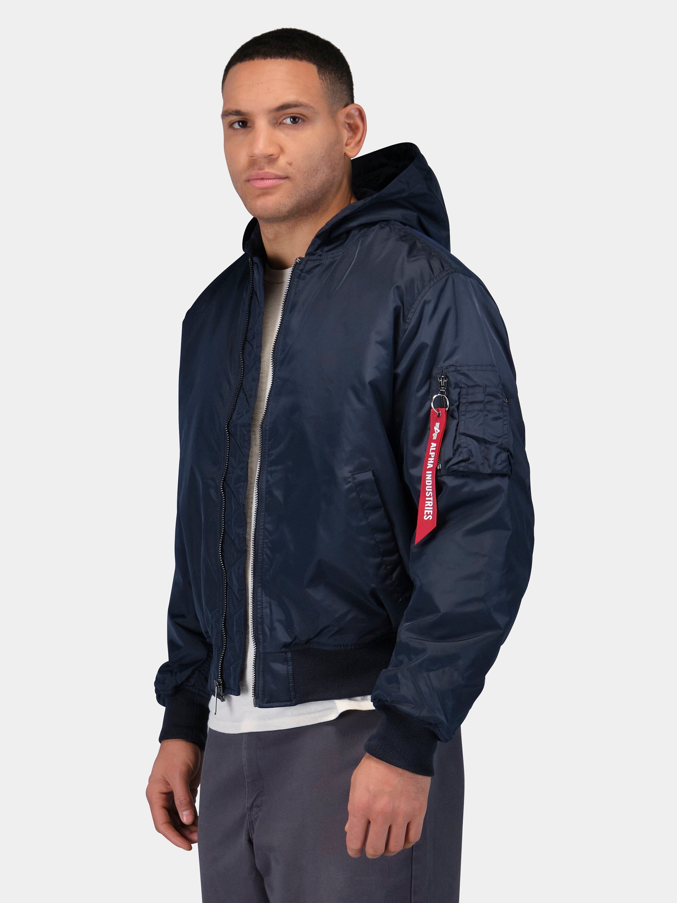 MA-1 Hooded Oxford Flight Jacket | Alpha Industries