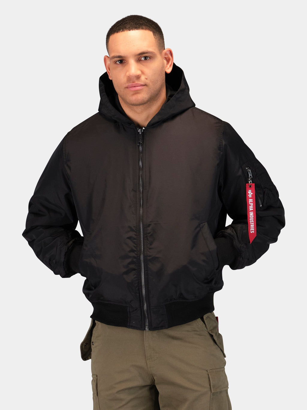 MA-1 HOODED OXFORD FLIGHT JACKET OUTERWEAR Alpha Industries 