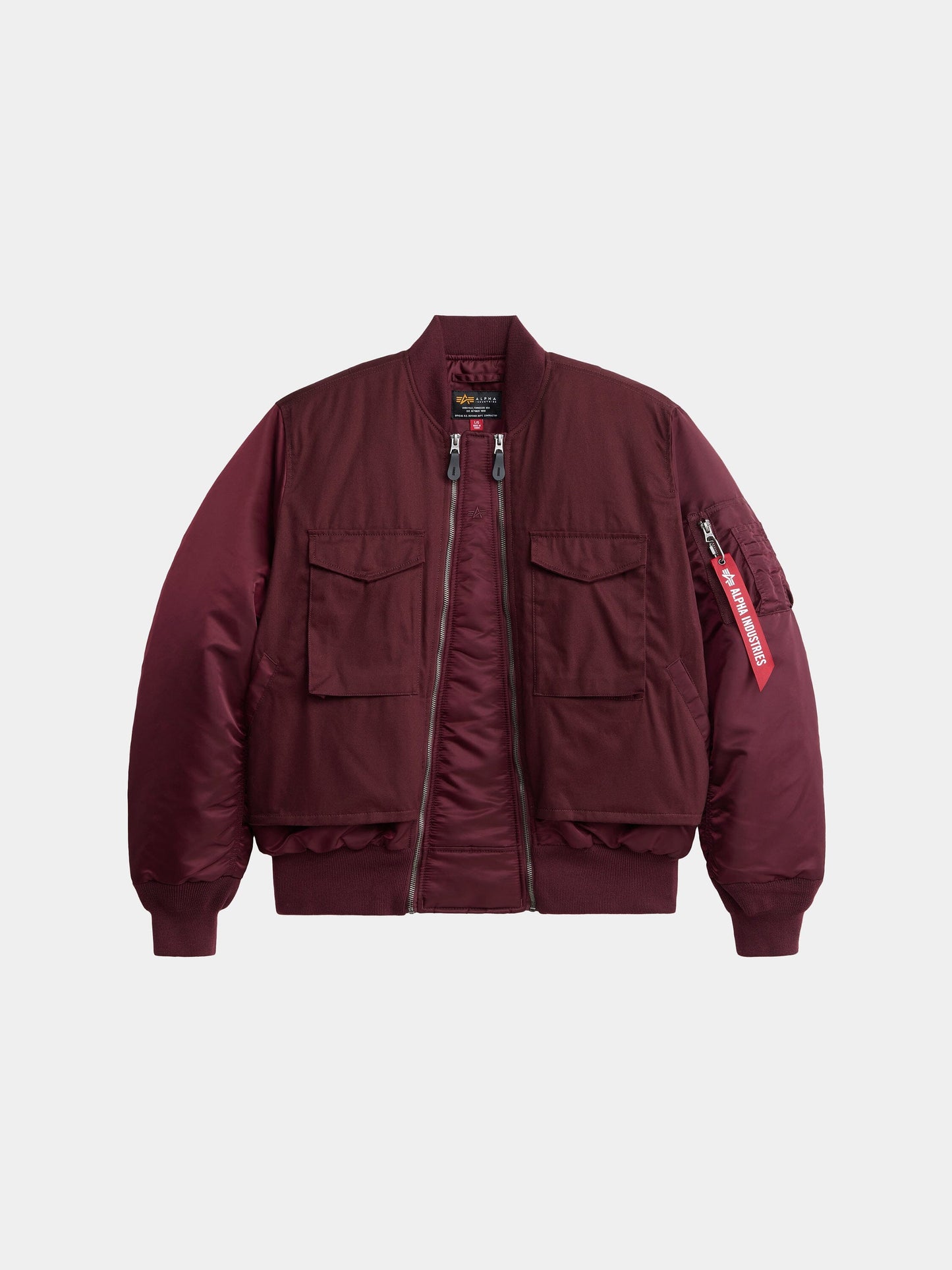 MA-1 MIXED COTTON FLIGHT JACKET OUTERWEAR Alpha Industries CEDAR RED XS 