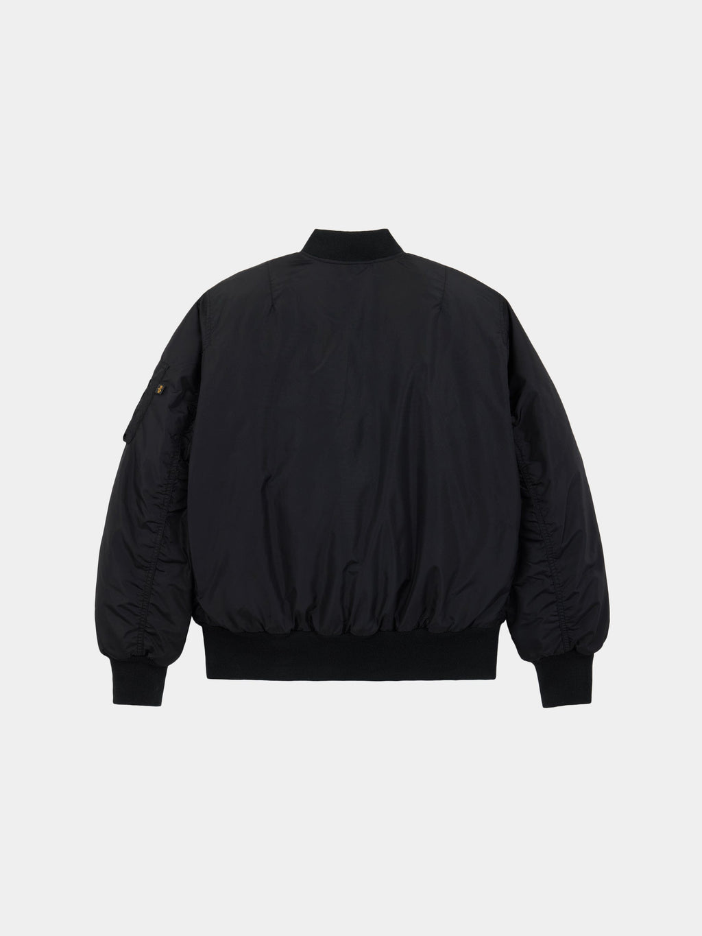 Alpha Industries MA-1 Oxford Flight Jacket with ribbed cuffs, hem, collar, made of oxford nylon.