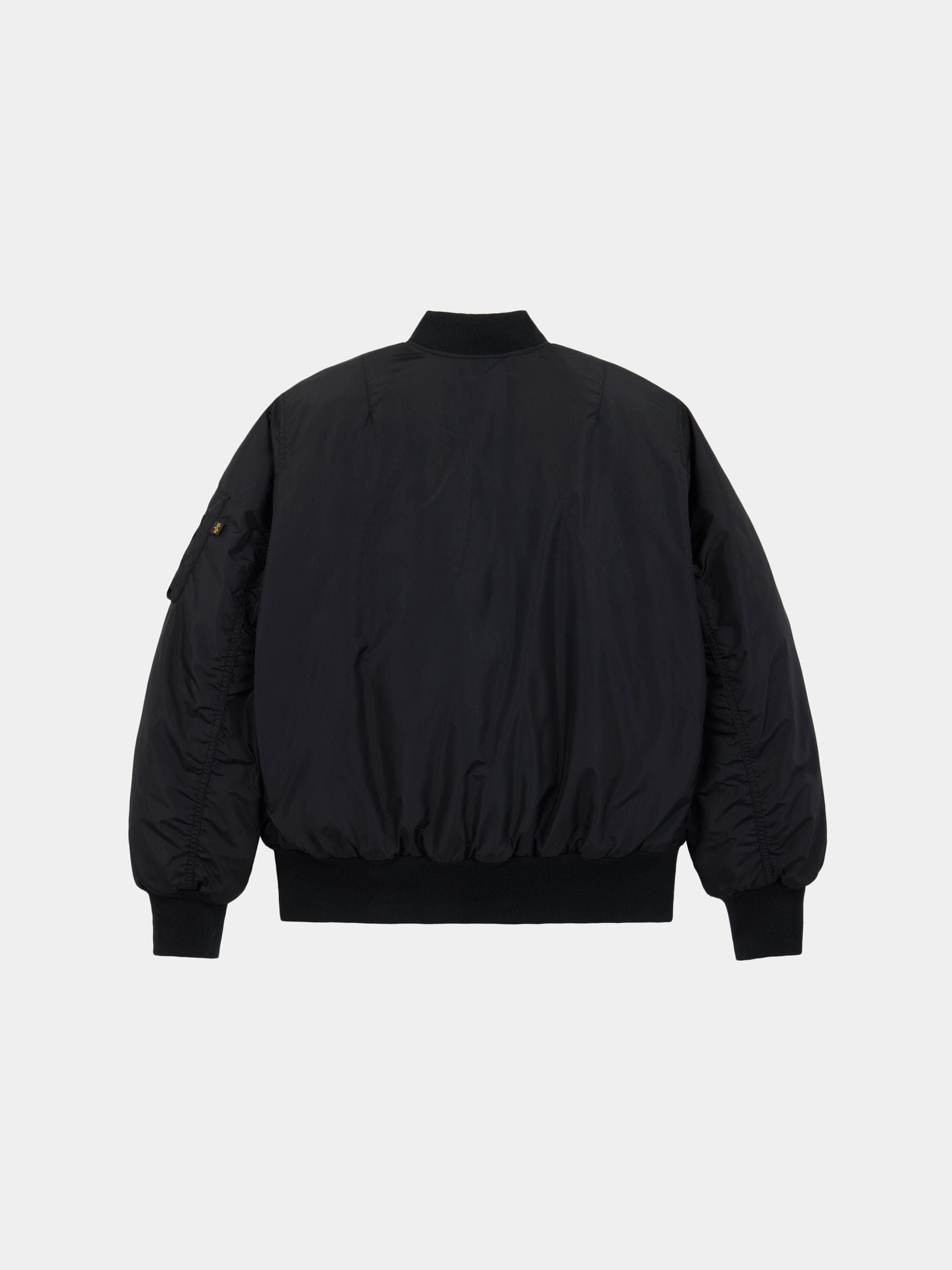 Alpha Industries MA-1 Oxford Flight Jacket with ribbed cuffs, hem, collar, made of oxford nylon.