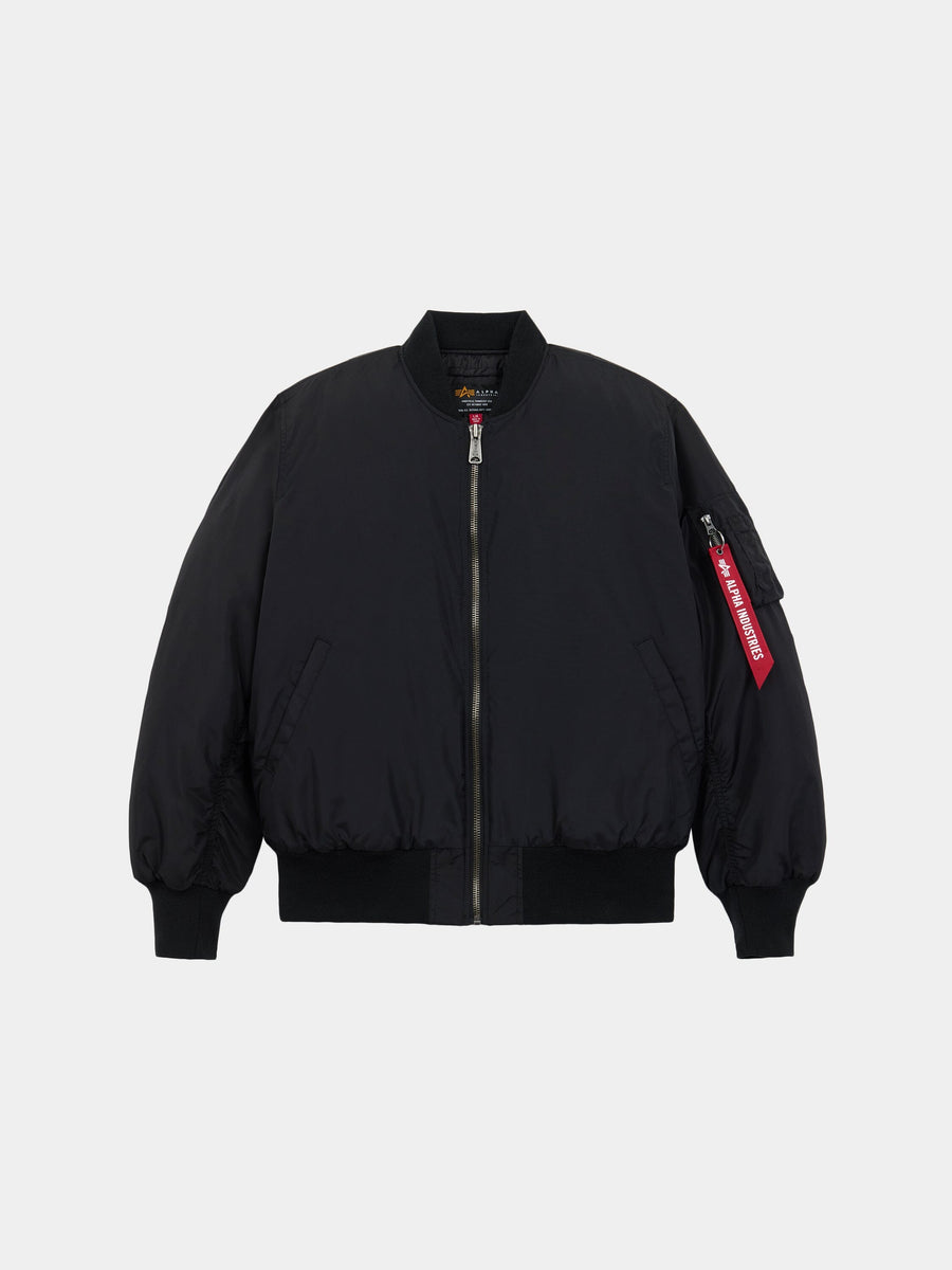 MA-1 OXFORD FLIGHT JACKET OUTERWEAR Alpha Industries BLACK XS 