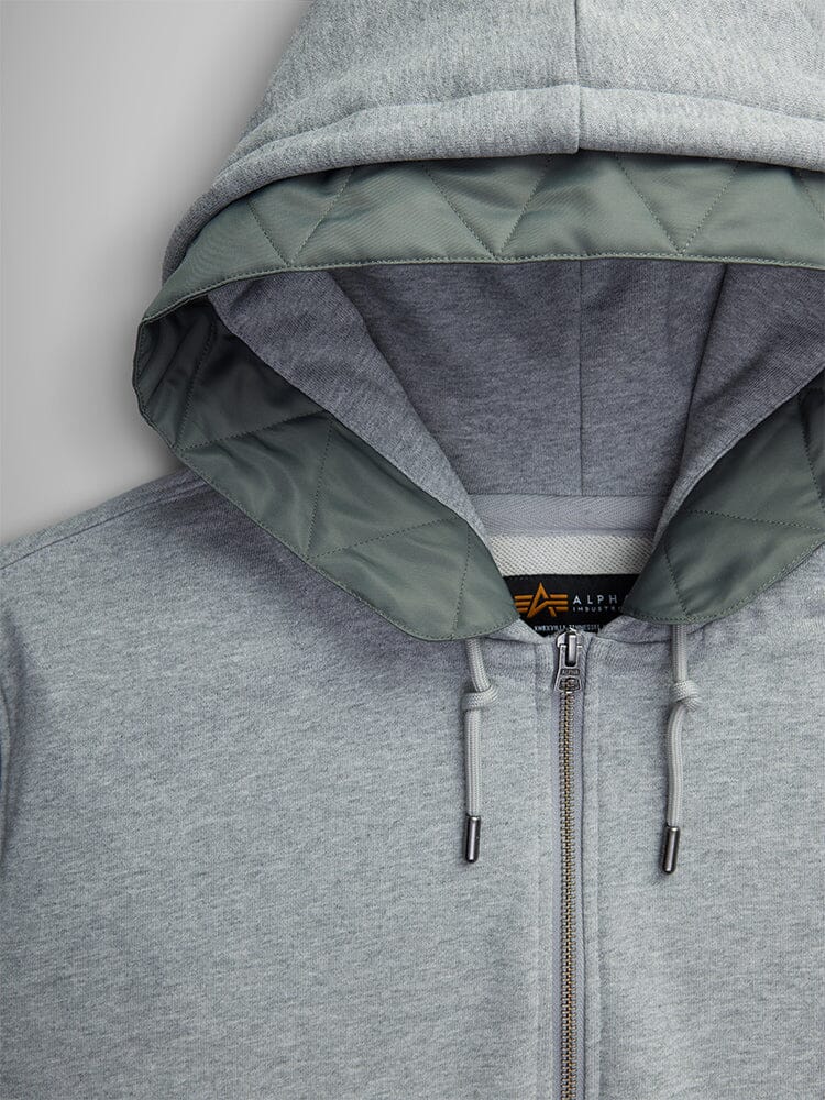 MA-1 Zip Up Hoodie (Charcoal Heather) | Alpha Industries