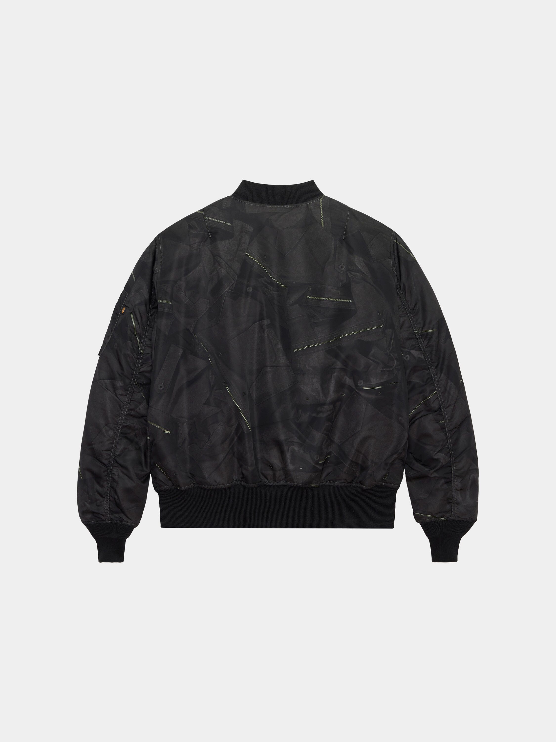 MA-1 ZIPPERED PRINT FLIGHT JACKET OUTERWEAR Alpha Industries 