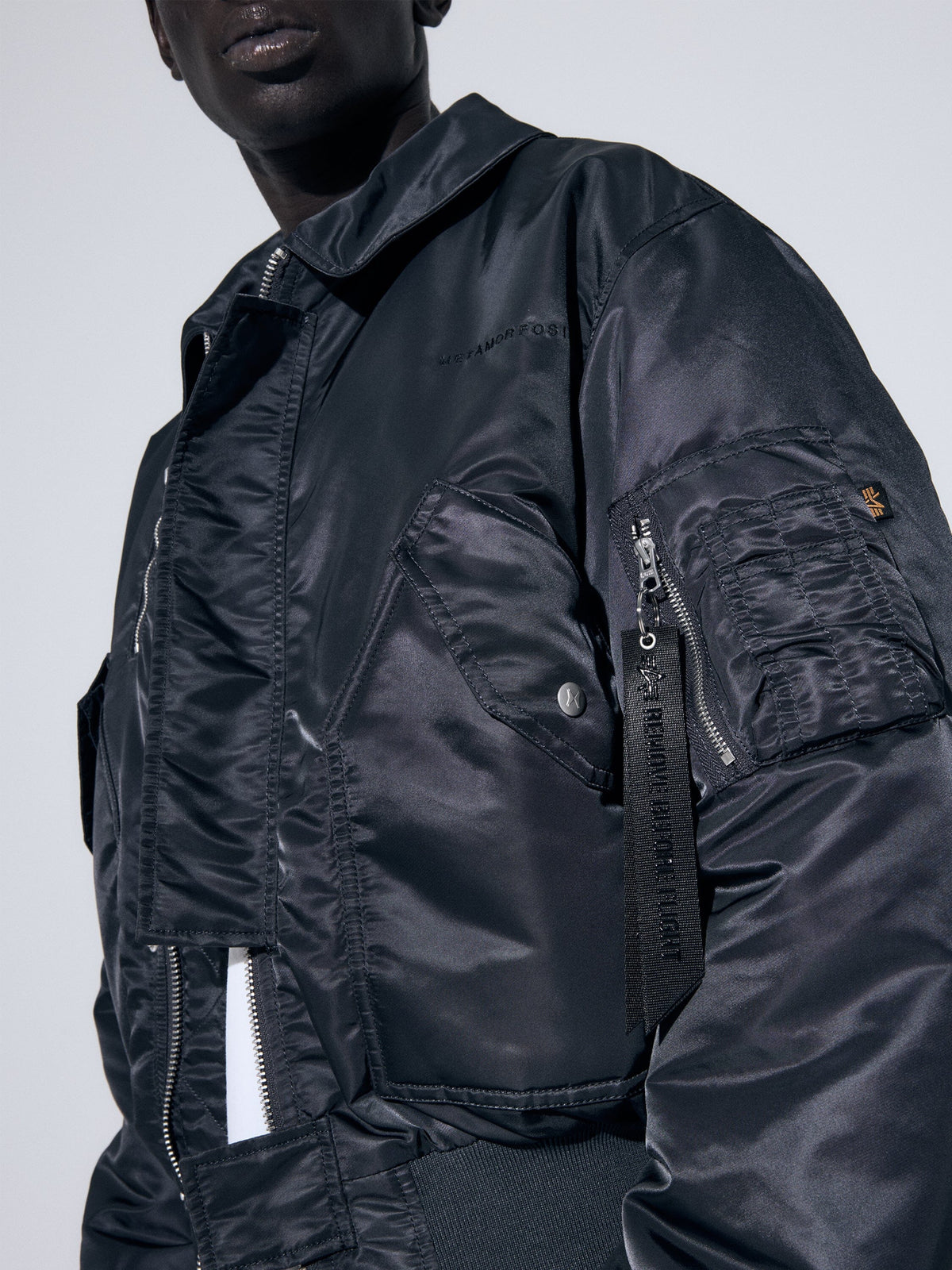 METAMORFOSI X ALPHA CWU/45 BOMBER JACKET OUTERWEAR COLLAB 