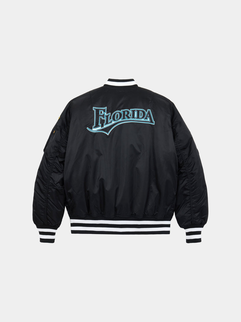 MIAMI MARLINS X ALPHA X NEW ERA MA-1 BOMBER JACKET OUTERWEAR Alpha Industries 