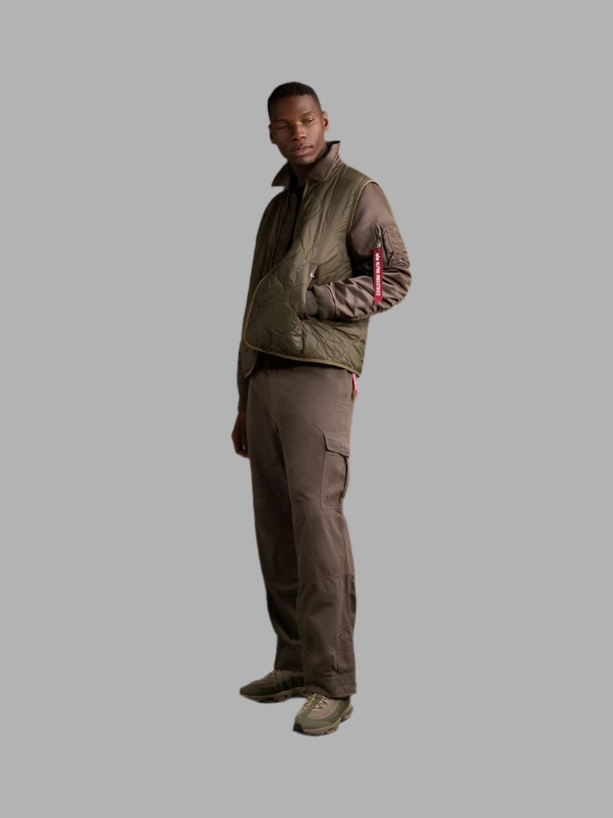 MIXED MEDIA QUILTED UTILITY JACKET OUTERWEAR Alpha Industries / FW24-DROP1 