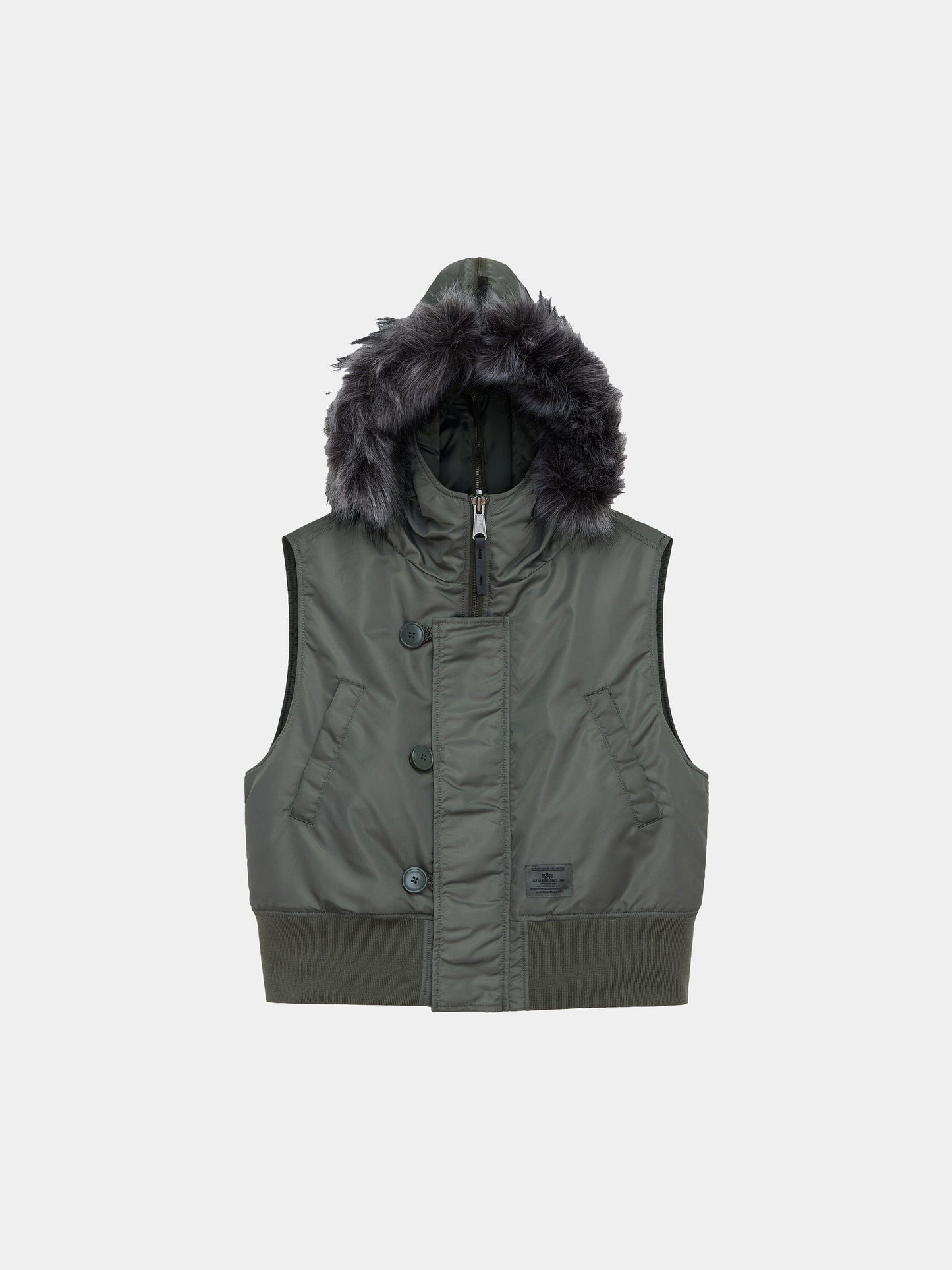 N-2B VEST WOMENS OUTERWEAR Alpha Industries FIELD GRAY XS 
