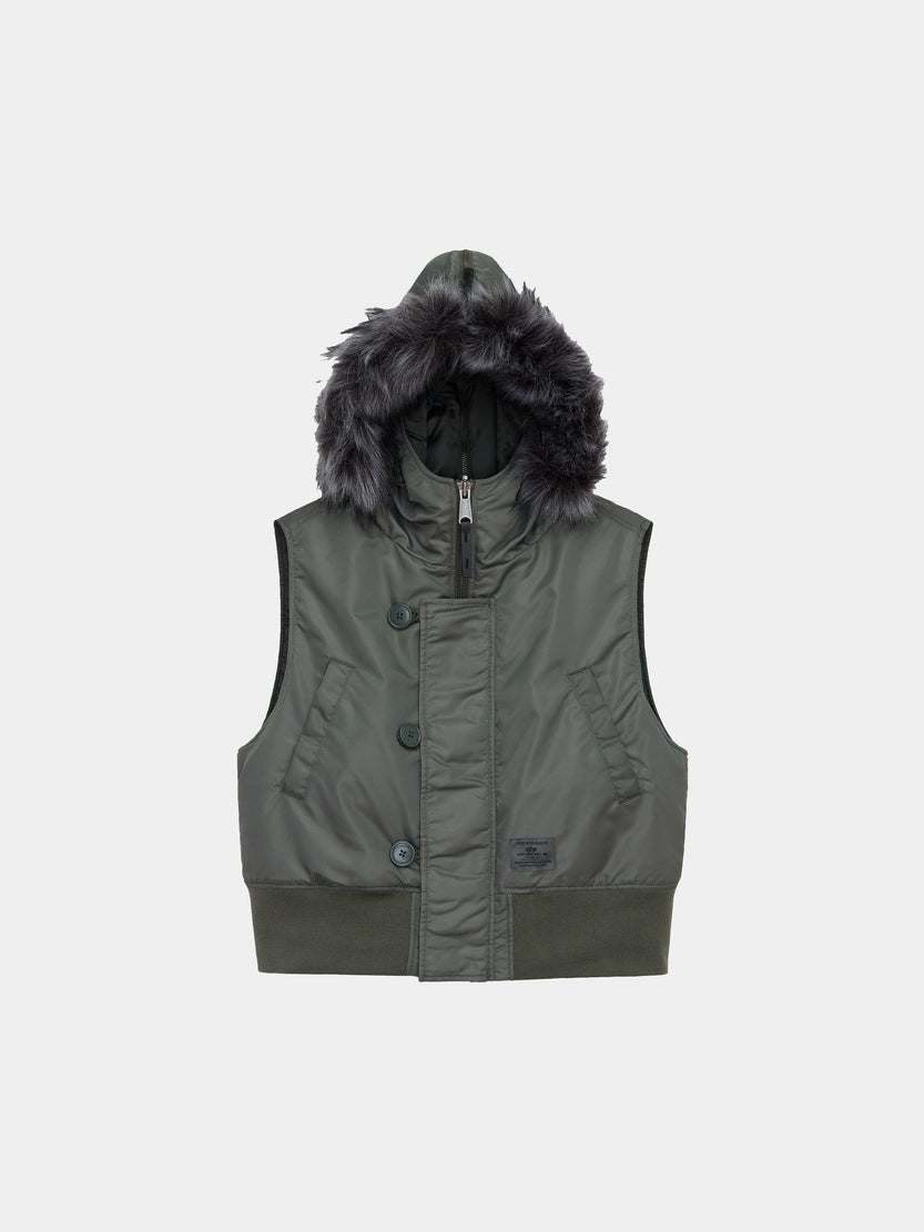 N-2B VEST WOMENS OUTERWEAR Alpha Industries FIELD GRAY XS 