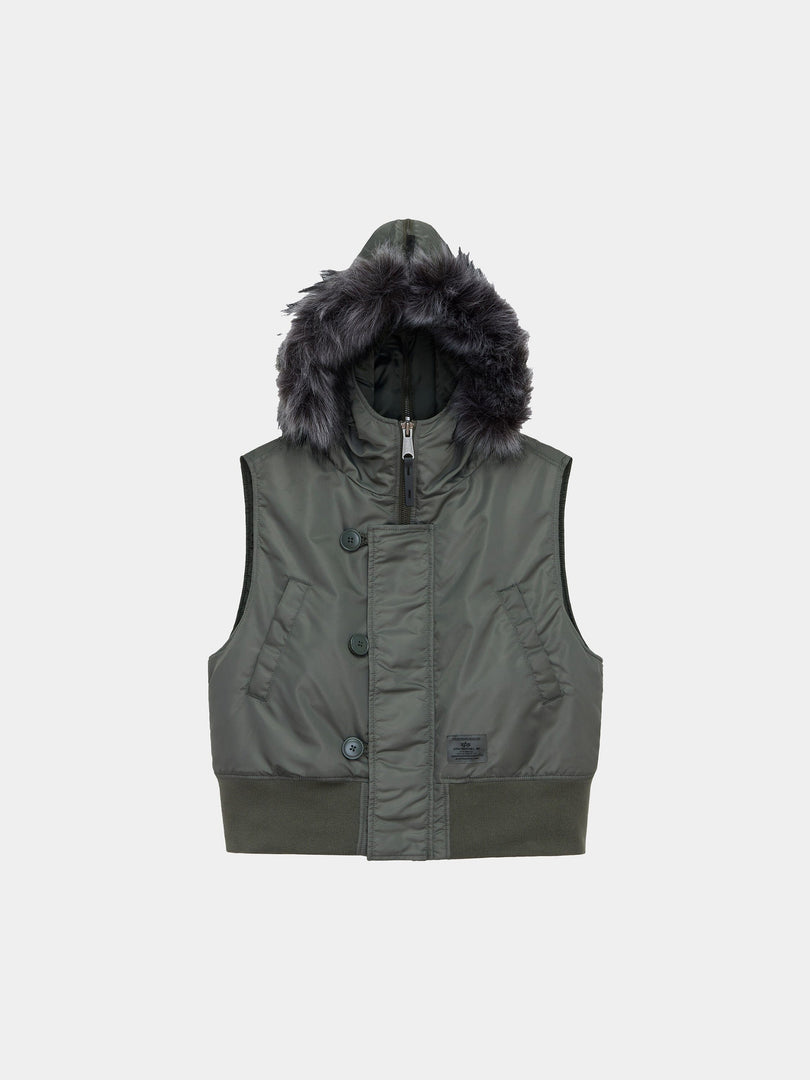 N-2B VEST WOMENS OUTERWEAR Alpha Industries FIELD GRAY XS 