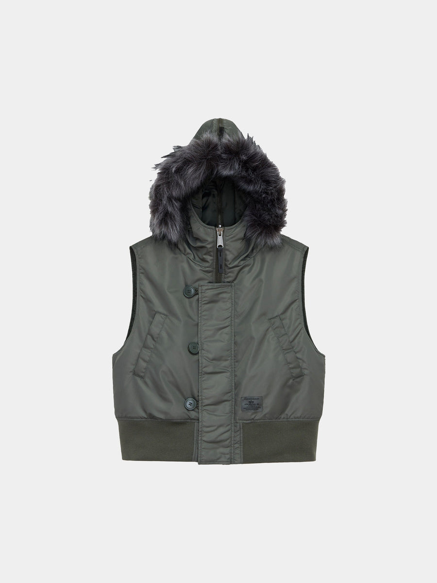 N-2B VEST WOMENS OUTERWEAR Alpha Industries FIELD GRAY XS 