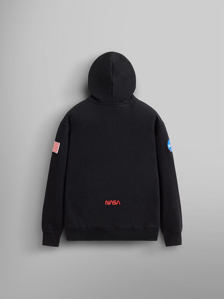 NASA Worm Logo Hoodie (Charcoal) | Alpha Industries NASA Worm Logo Hoodie (Charcoal) | Alpha Industries