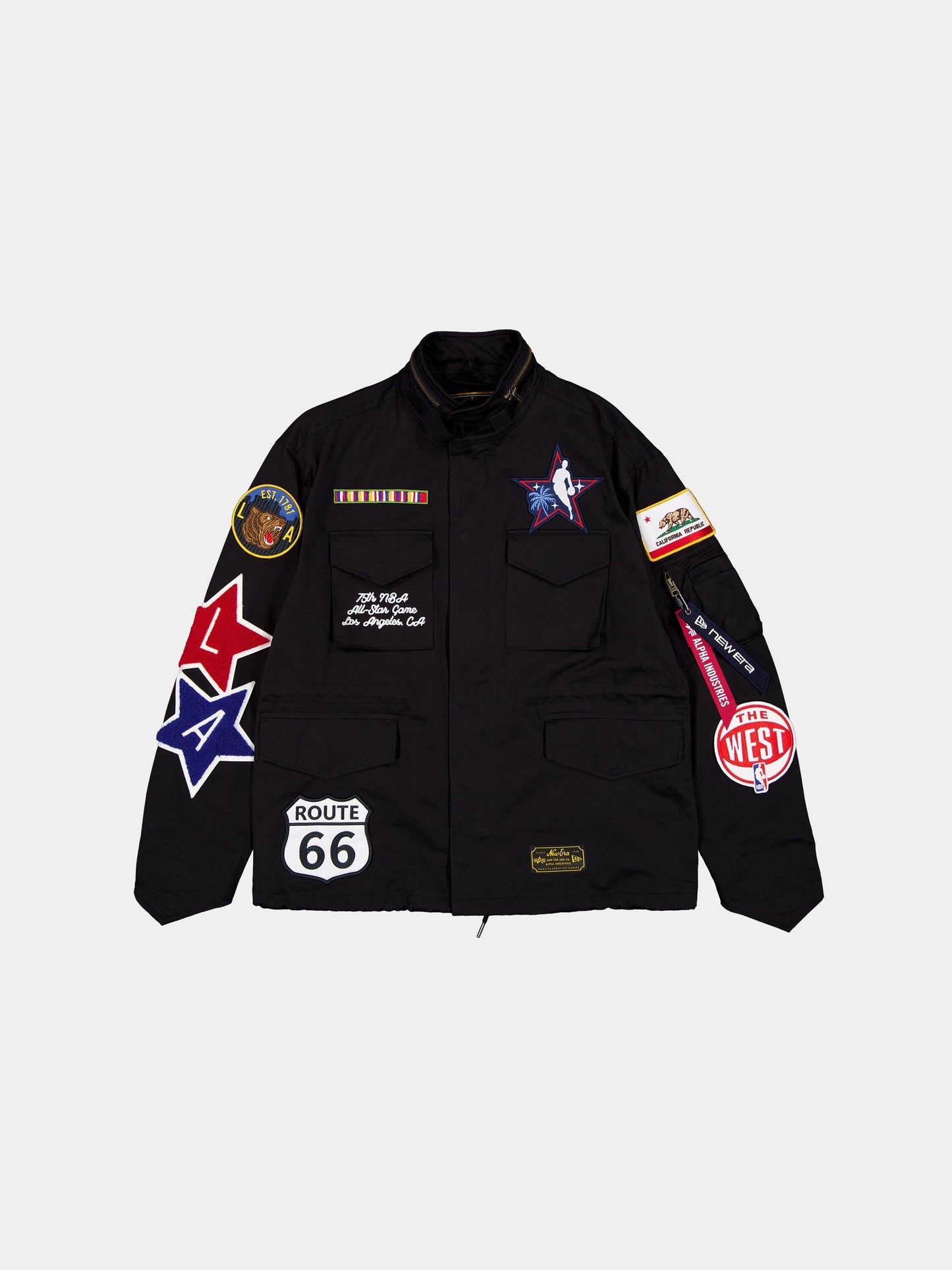 NBA ALL STAR GAME X NEW ERA X ALPHA M-65 FIELD COAT COLLAB Alpha Industries BLACK/WHITE S 
