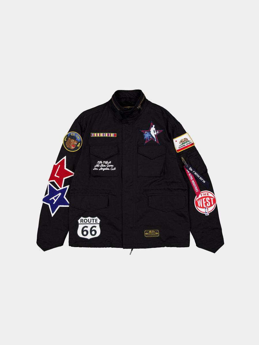 NBA ALL STAR GAME X NEW ERA X ALPHA M-65 FIELD COAT COLLAB Alpha Industries BLACK/WHITE S 