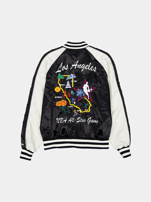 NBA ALL STAR GAME X NEW ERA X ALPHA MA-1 BOMBER JACKET COLLAB Alpha Industries BLACK/WHITE S 