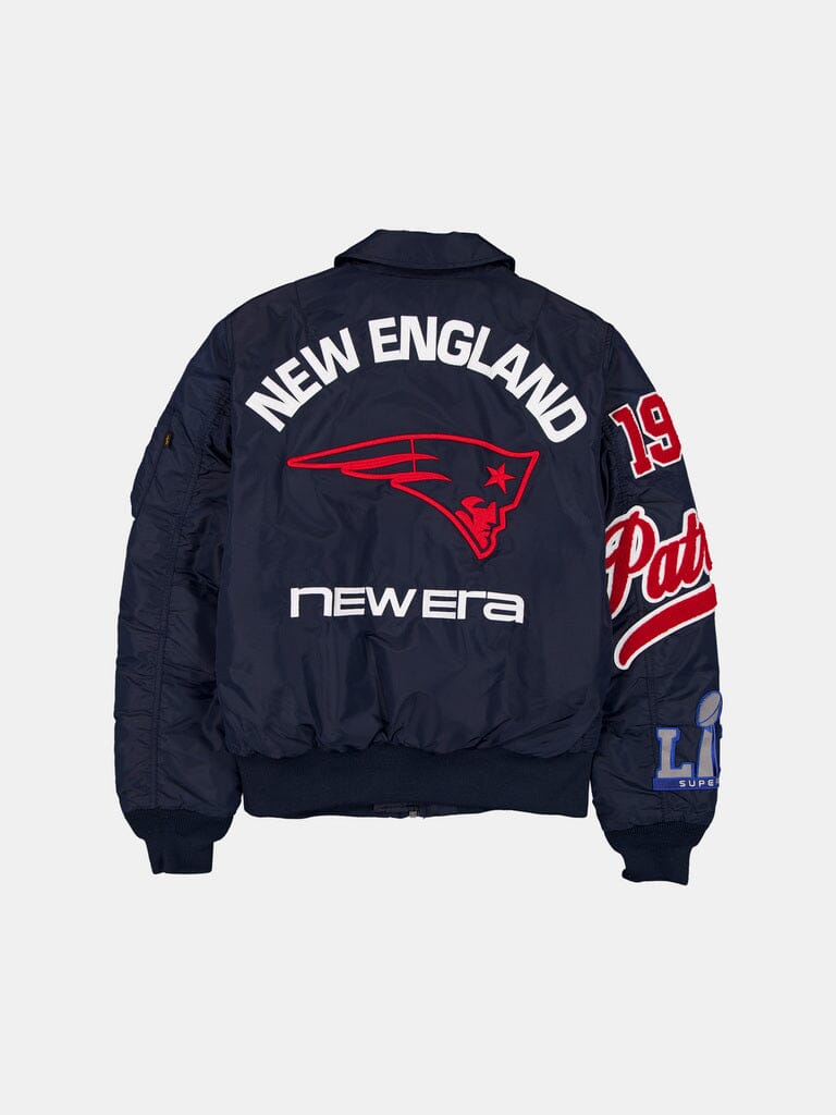 NEW ENGLAND PATRIOTS X ALPHA X NEW ERA MA-1 COLLARED BOMBER JACKET OUTERWEAR Alpha Industries 