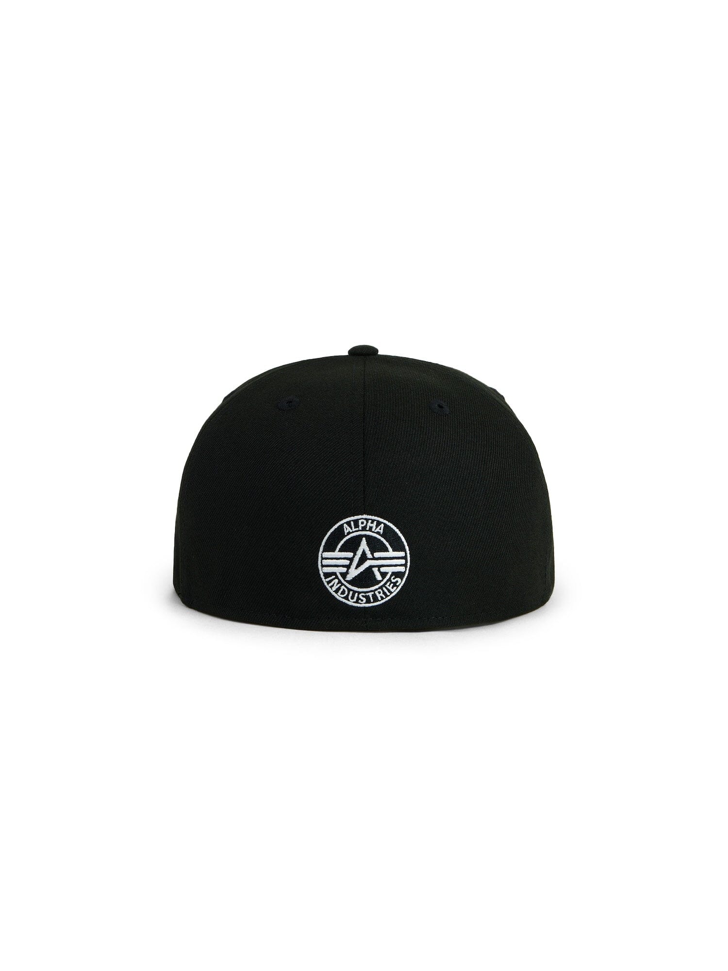 5950 Cage Code Hat, Alpha Industries, Black, White Circular Alpha Industries Logo Embroidered at Center Back.