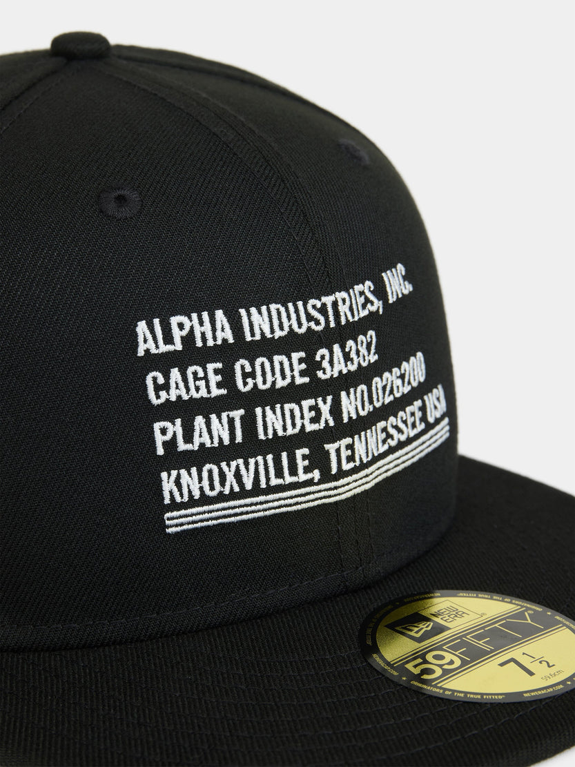 NEW ERA X ALPHA INDUSTRIES 5950 CAGE CODE HAT COLLAB Alpha Industries 