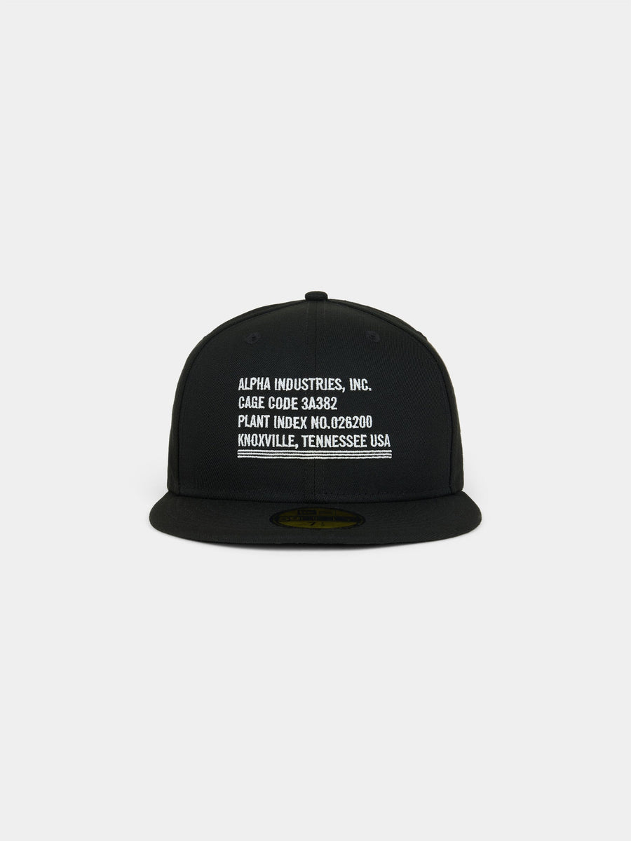 NEW ERA X ALPHA INDUSTRIES 5950 CAGE CODE HAT COLLAB Alpha Industries BLACK 7 