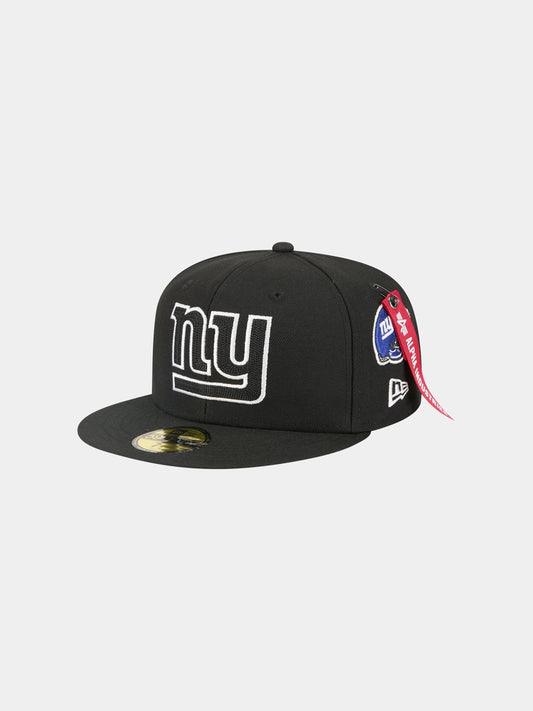 NEW YORK GIANTS X ALPHA X NEW ERA 59FIFTY FITTED CAP ACCESSORY Alpha Industries BLACK 7 1/8 