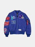 NEW YORK GIANTS X ALPHA X NEW ERA MA-1 COLLARED BOMBER JACKET OUTERWEAR Alpha Industries LIGHT ROYAL S 