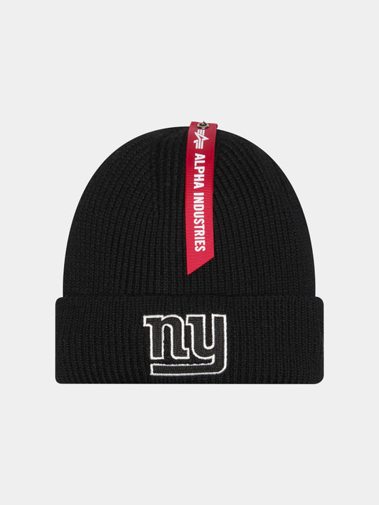 NEW YORK GIANTS X ALPHA X NEW ERA SHORT CUFF BEANIE ACCESSORY Alpha Industries BLACK O/S 