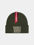 NEW YORK GIANTS X ALPHA X NEW ERA SHORT CUFF BEANIE ACCESSORY Alpha Industries GREEN O/S 