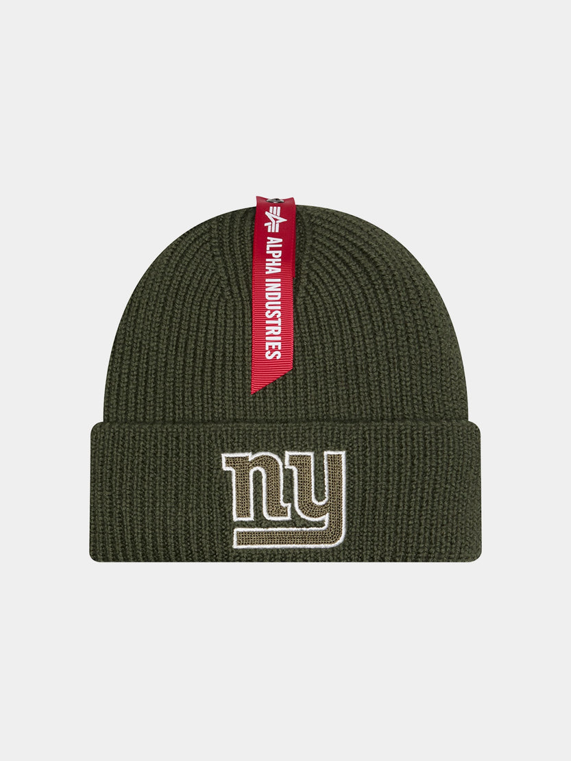 NEW YORK GIANTS X ALPHA X NEW ERA SHORT CUFF BEANIE ACCESSORY Alpha Industries GREEN O/S 
