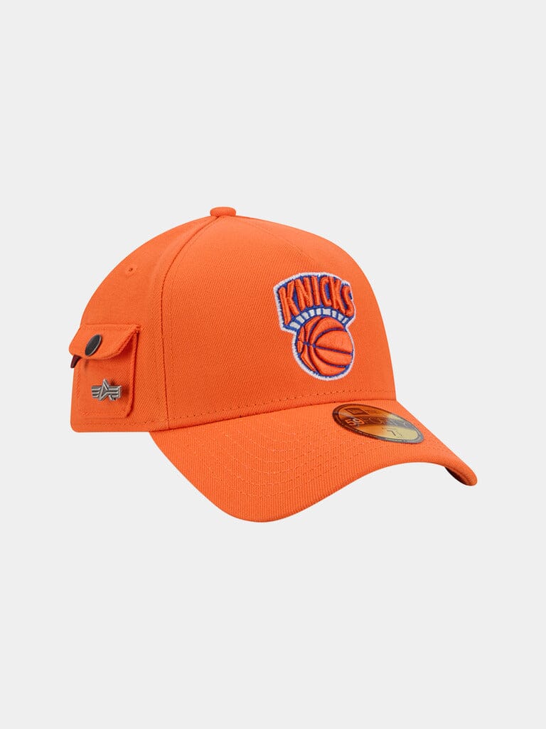 NEW YORK KNICKS X ALPHA X NEW ERA 59FORTY A-FRAME CAP ACCESSORY Alpha Industries 