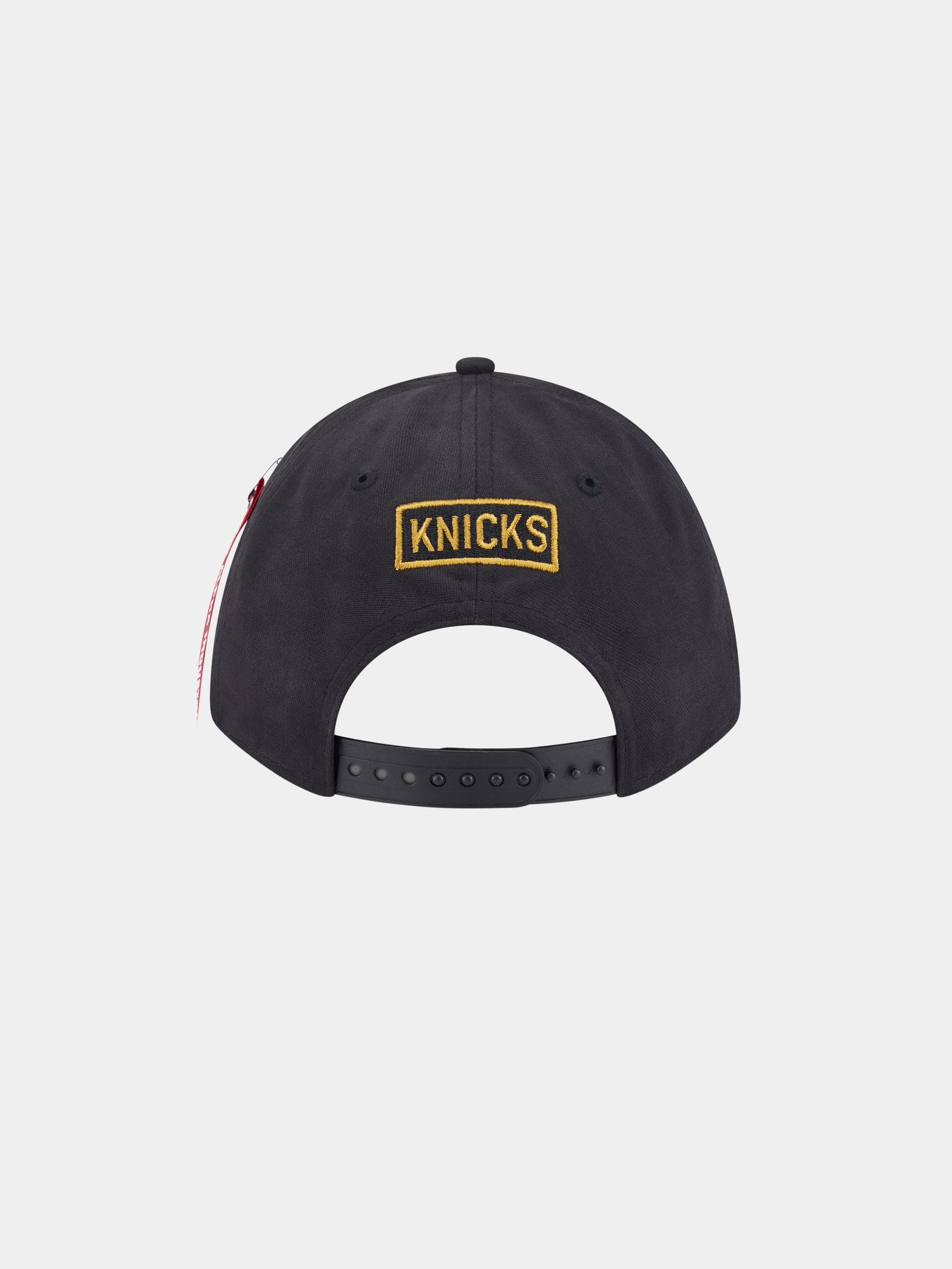 NEW YORK KNICKS X ALPHA X NEW ERA 940 MC CAP HAT Alpha Industries 