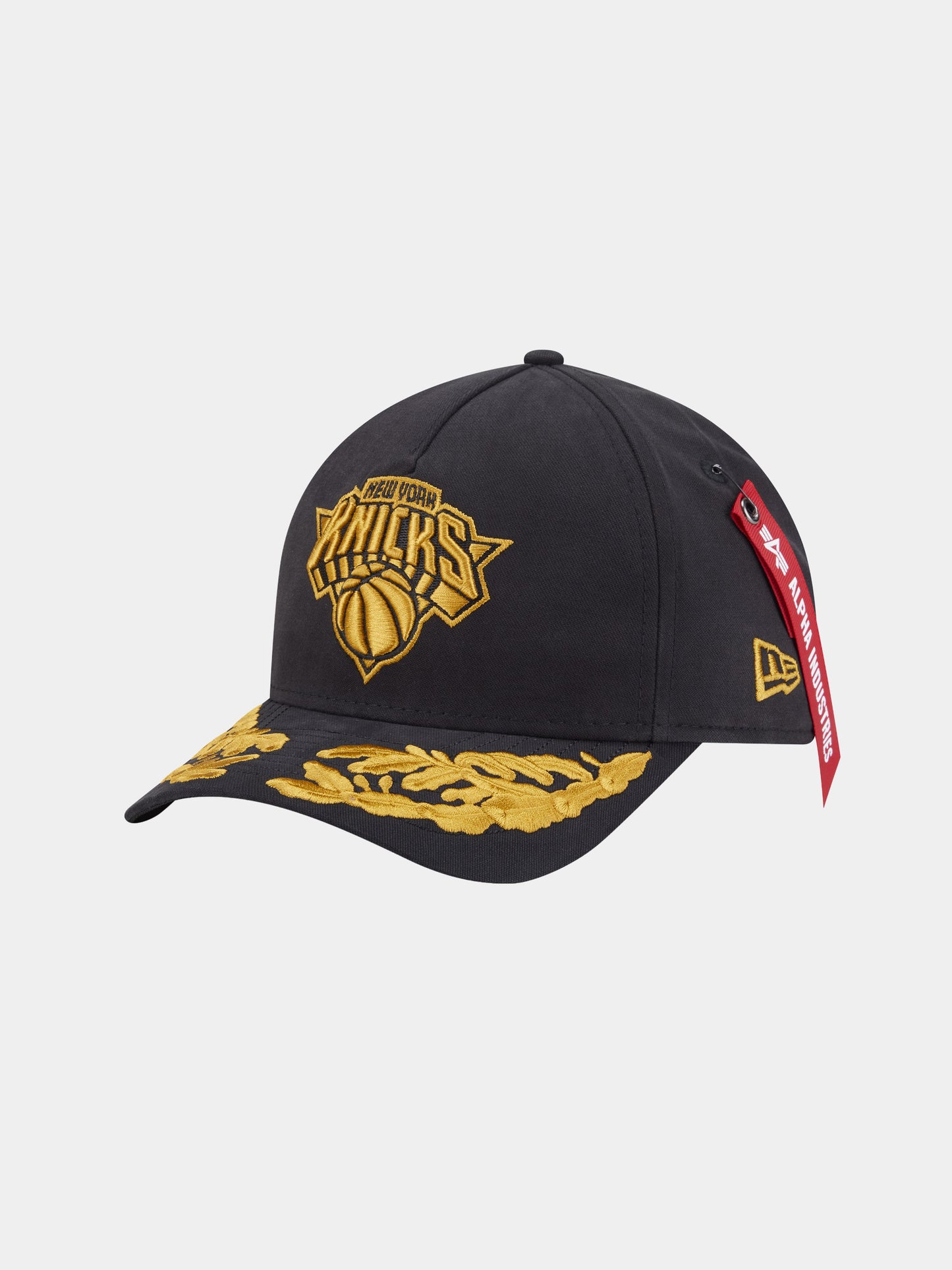 NEW YORK KNICKS X ALPHA X NEW ERA 940 MC CAP HAT Alpha Industries BLACK ONE SIZE 
