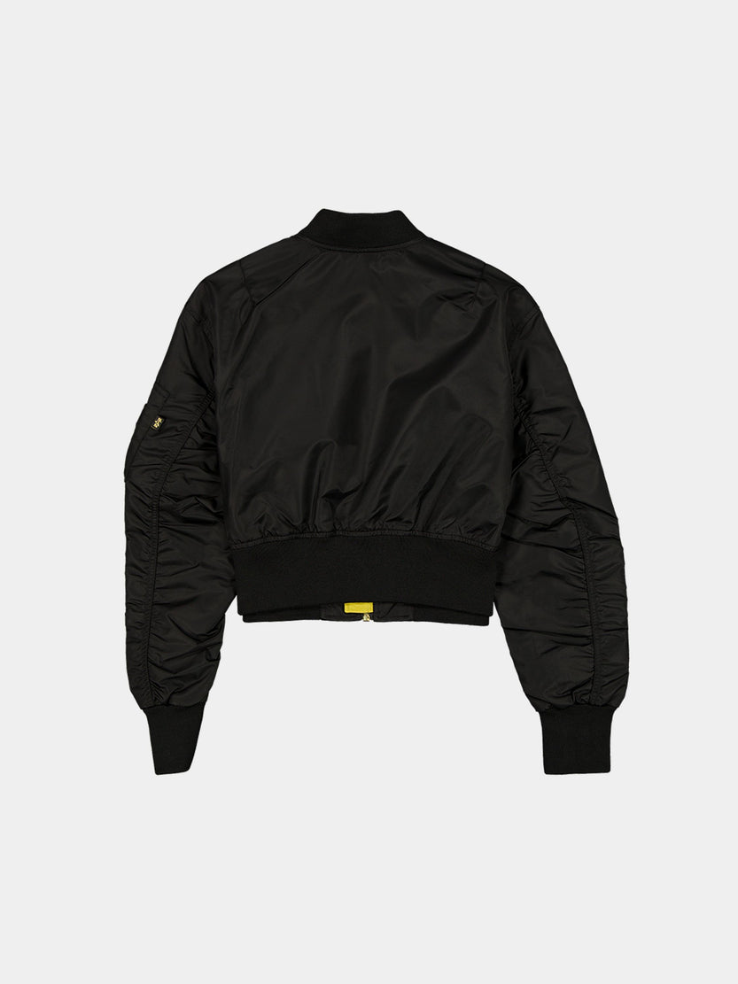 NEW YORK KNICKS X ALPHA X NEW ERA L-2B CROPPED BOMBER JACKET WOMENS OUTERWEAR Alpha Industries 