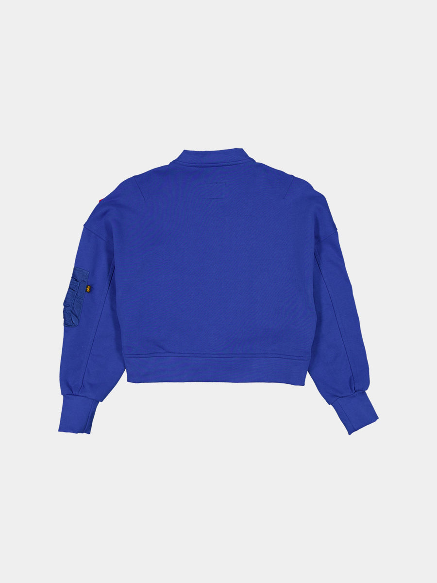 NEW YORK KNICKS X ALPHA X NEW ERA L-2B FRENCH TERRY JACKET WOMENS OUTERWEAR Alpha Industries 