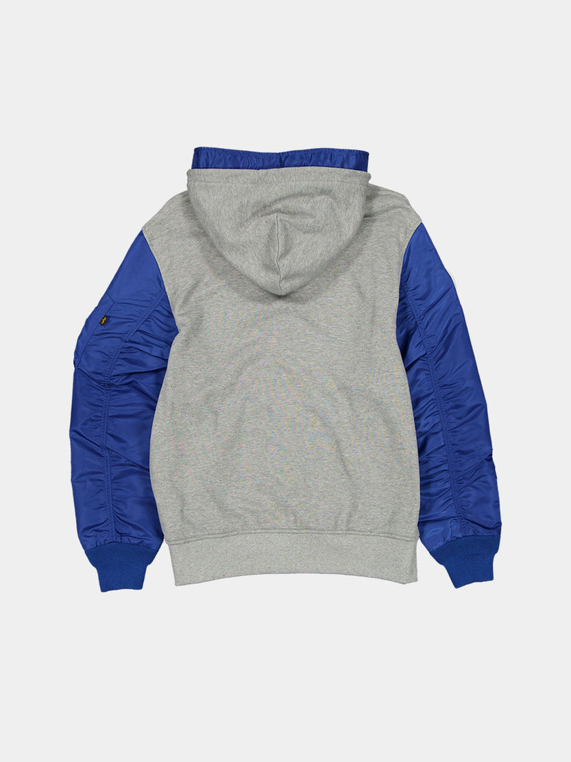 NEW YORK KNICKS X ALPHA X NEW ERA MA-1 ZIP UP HOODIE OUTERWEAR Alpha Industries 
